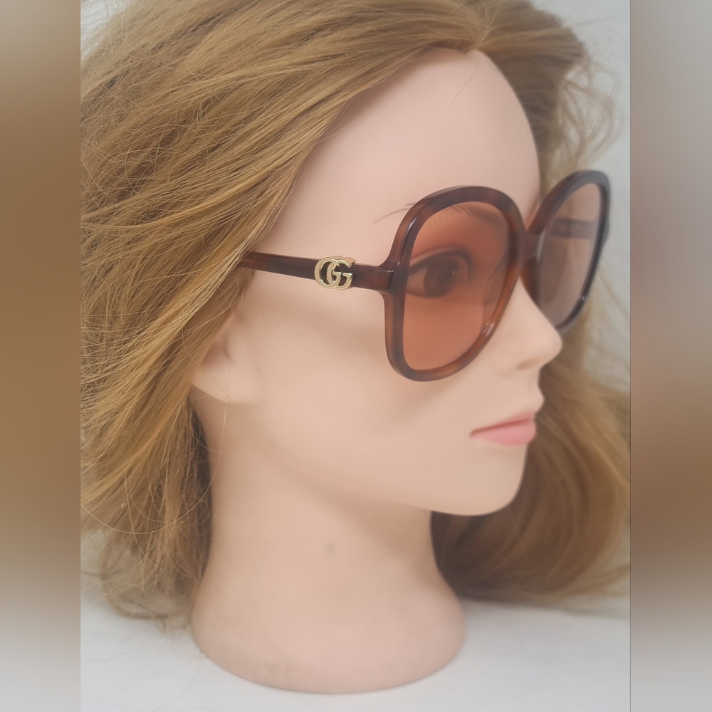 NWT Gucci Women's Sunglasses Havana Pink Butterfly GG 1178S 004 56-20-145 - Picture 10 of 16